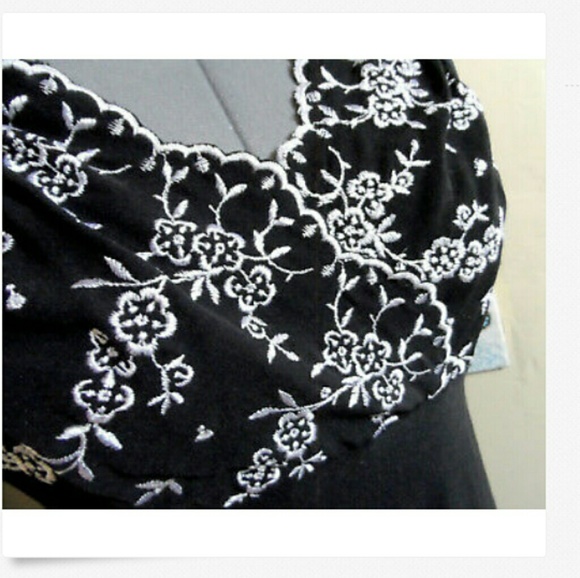 STUDIO Y Maurices Semi Formal Midi Dress Jr. 9 Blk - Picture 4 of 7